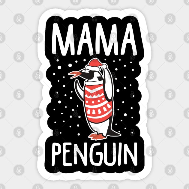 Matching Penguin Ugly Christmas Sweatshirts Sticker by KsuAnn